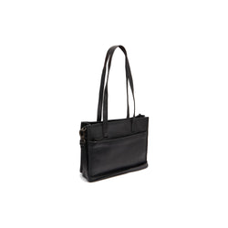 Leather Shopper Black Estella