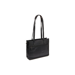 Leather Shopper Black Estella