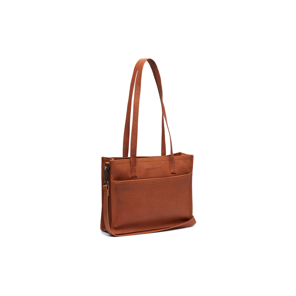 Leder Shopper Cognac Estella