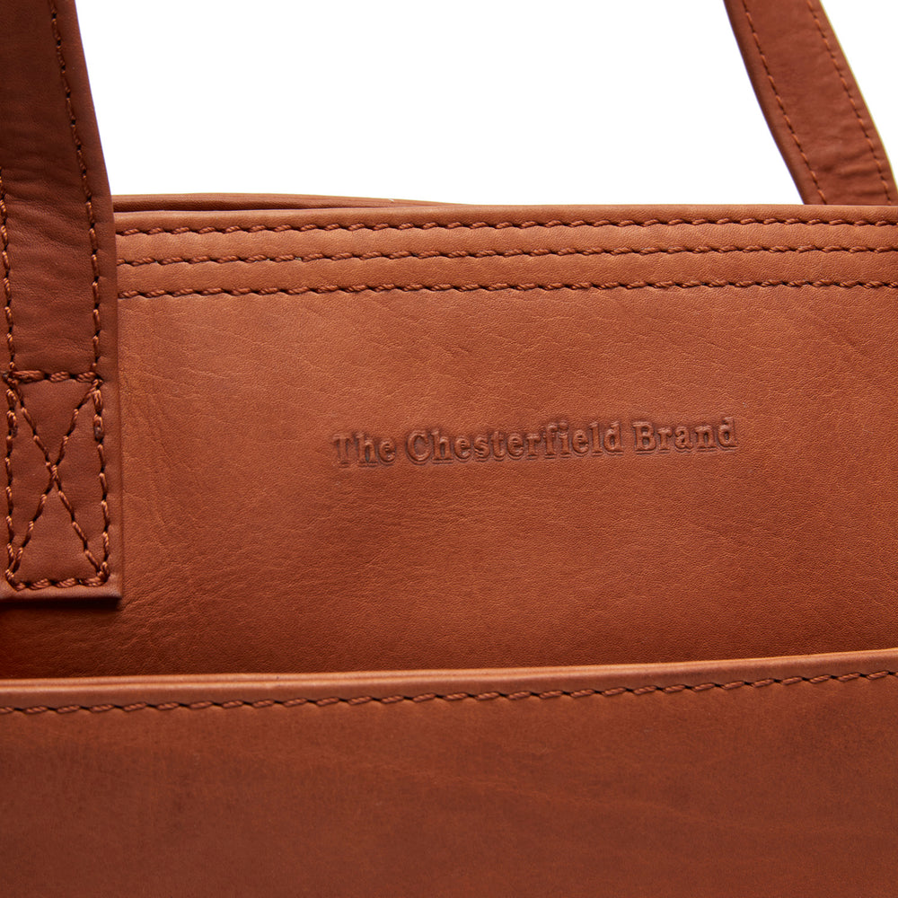 Leder Shopper Cognac Estella