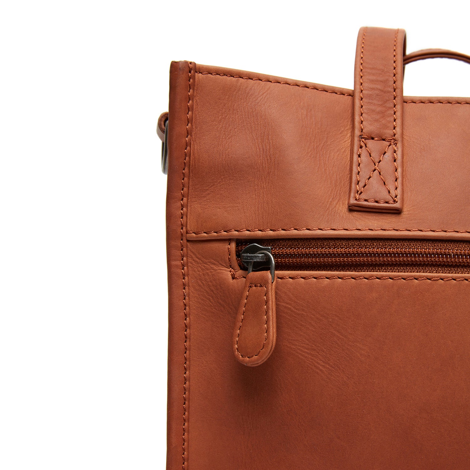 Leather Shopper Cognac Estella