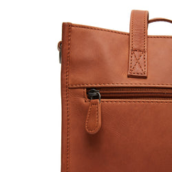 Leather Shopper Cognac Estella