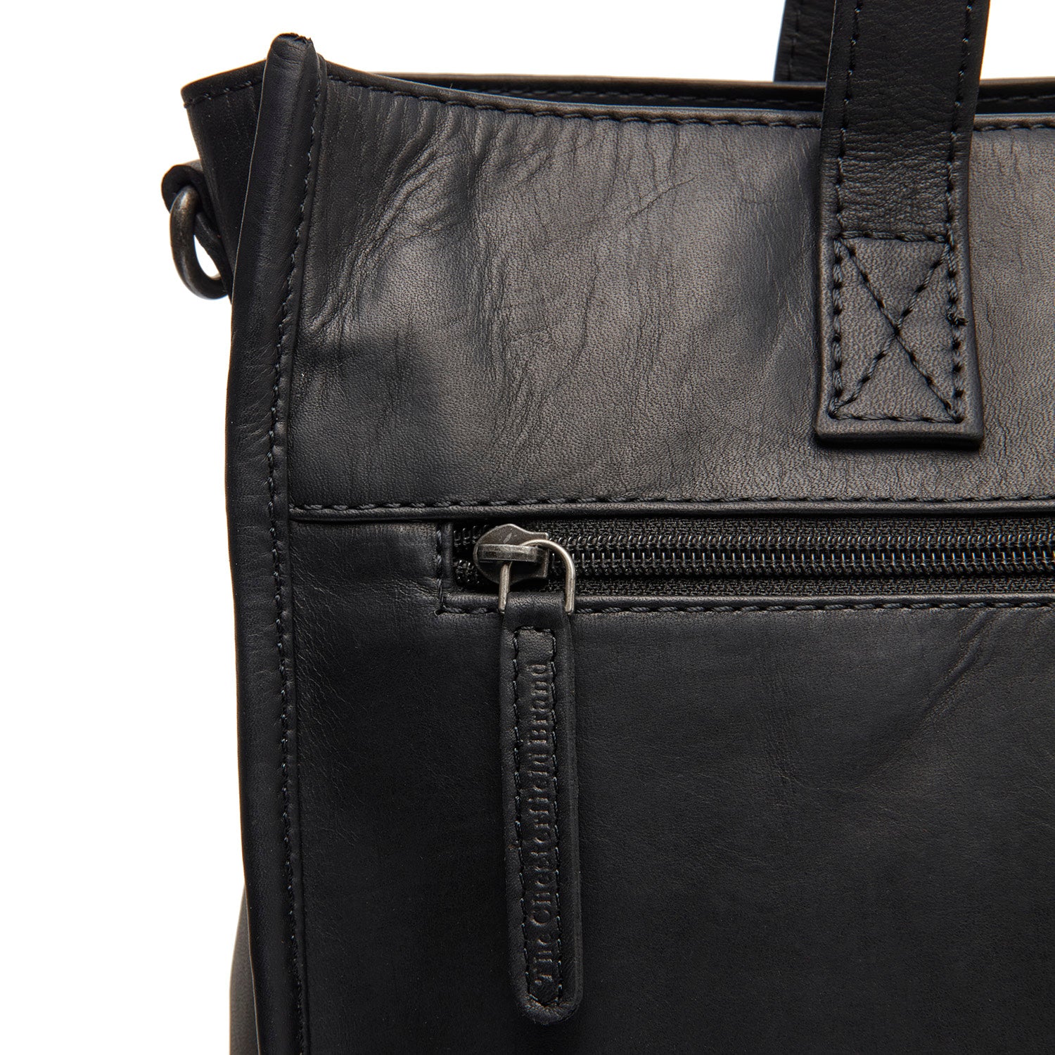 Leather Shopper Black Adana