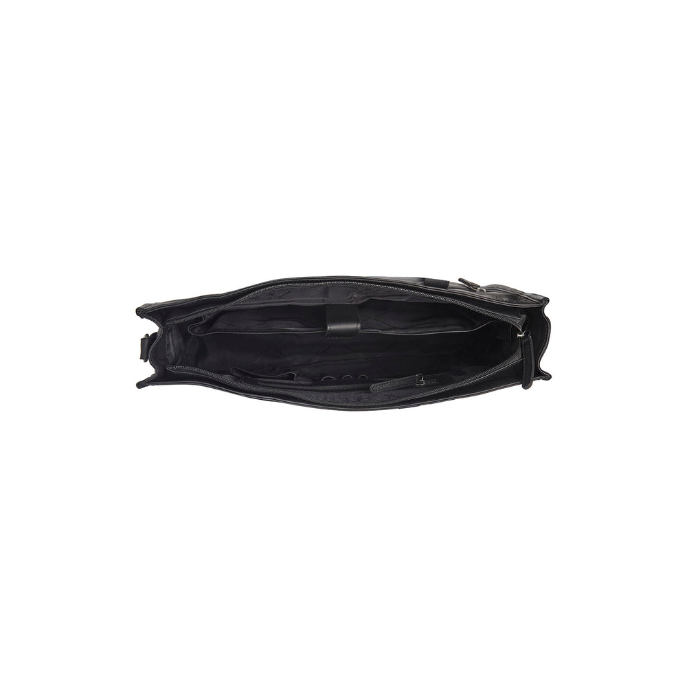 Leather Tote Bag Black Adana