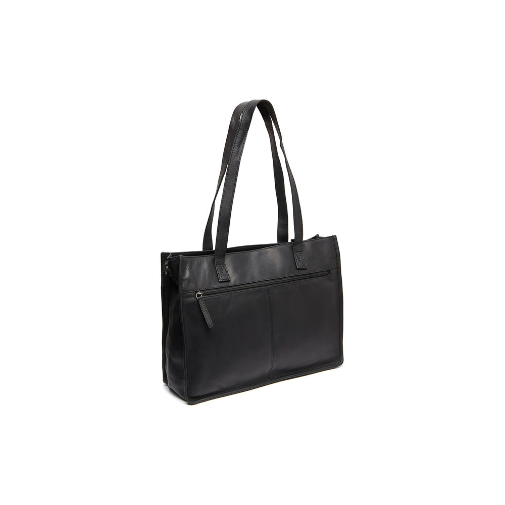 Leather Tote Bag Black Adana