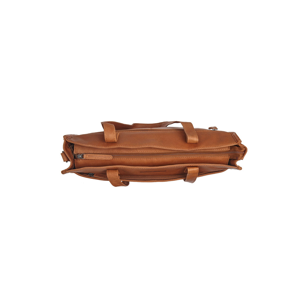 Leather Tote Bag Cognac Adana