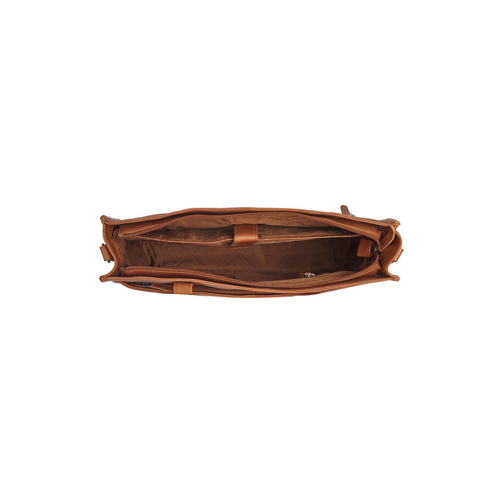 Leather Tote Bag Cognac Adana