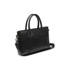 Leather Shopper Black Pergamino