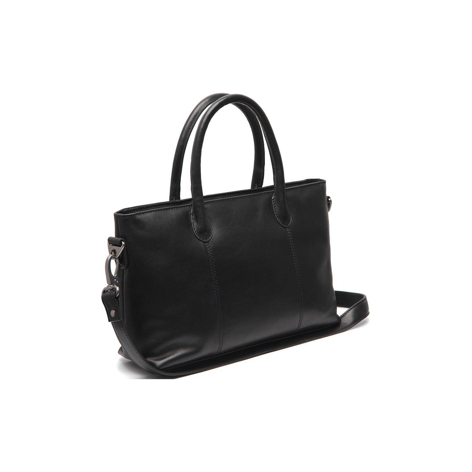 Leather Shopper Black Pergamino