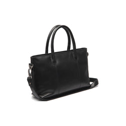Leather Shopper Black Pergamino
