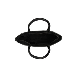 Leather Shopper Black Pergamino