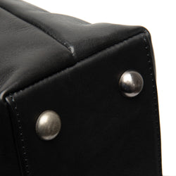 Leather Shopper Black Pergamino