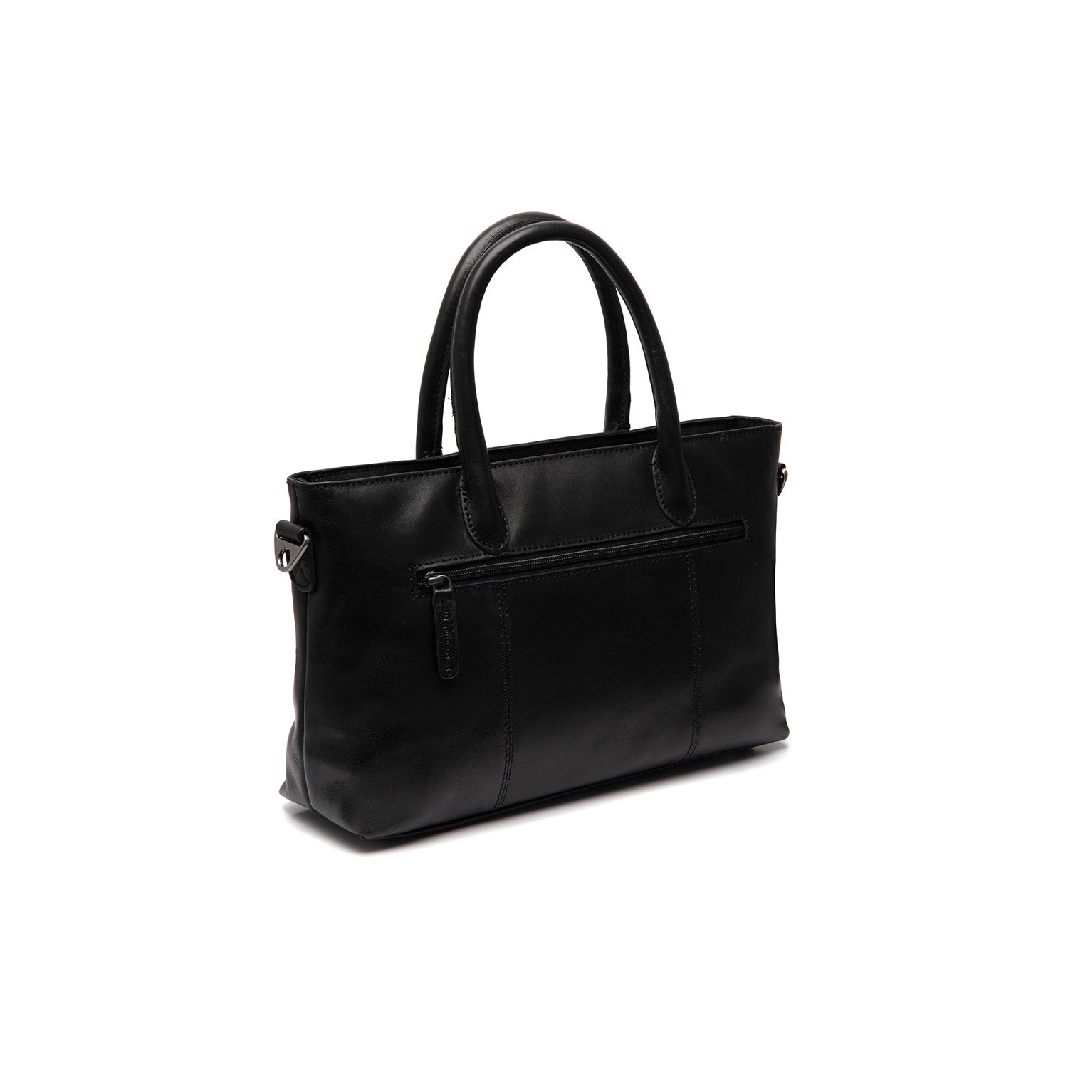 Leather Shopper Black Pergamino