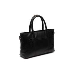 Leather Shopper Black Pergamino