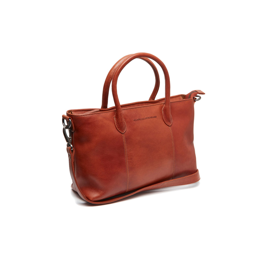 Sac à Main en Cuir Cognac Pergamino