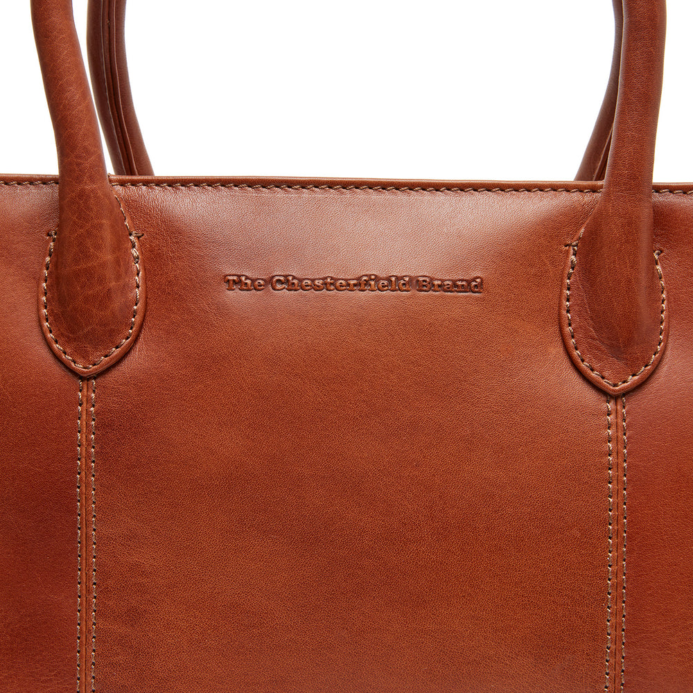 Sac à Main en Cuir Cognac Pergamino
