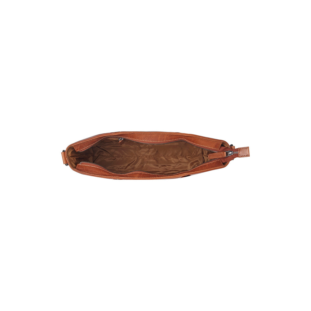 Sac à Main en Cuir Cognac Pergamino