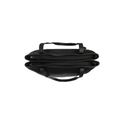 Leather Shopper Black Solvia