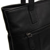 Leather Shopper Black Solvia