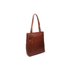 Leather Shopper Cognac Solvia