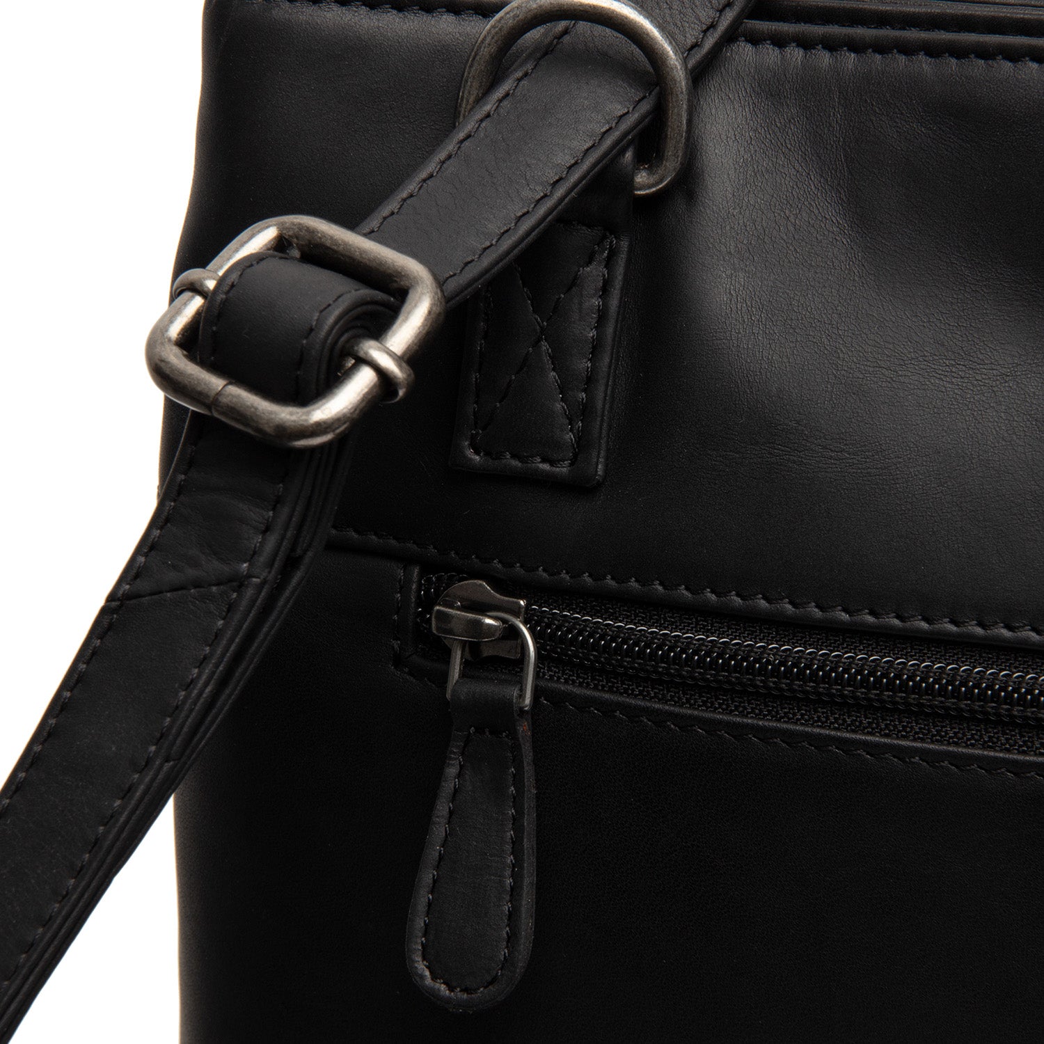 Leather Shopper Black Raynor