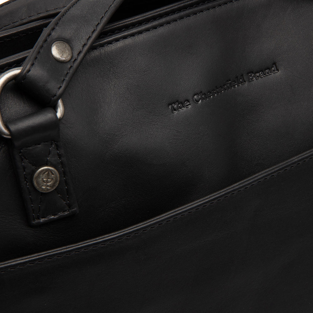 Leder Shopper Schwarz Raynor
