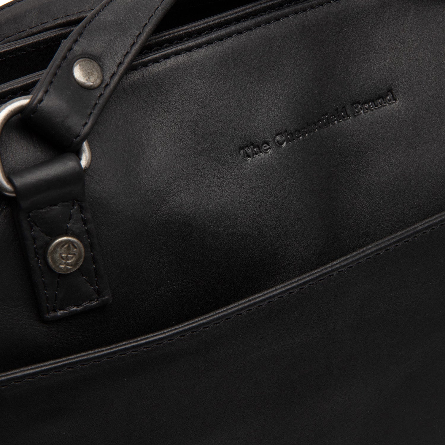 Leather Shopper Black Raynor