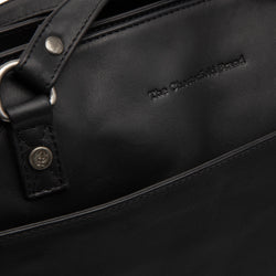 Cabas en Cuir Noir Raynor