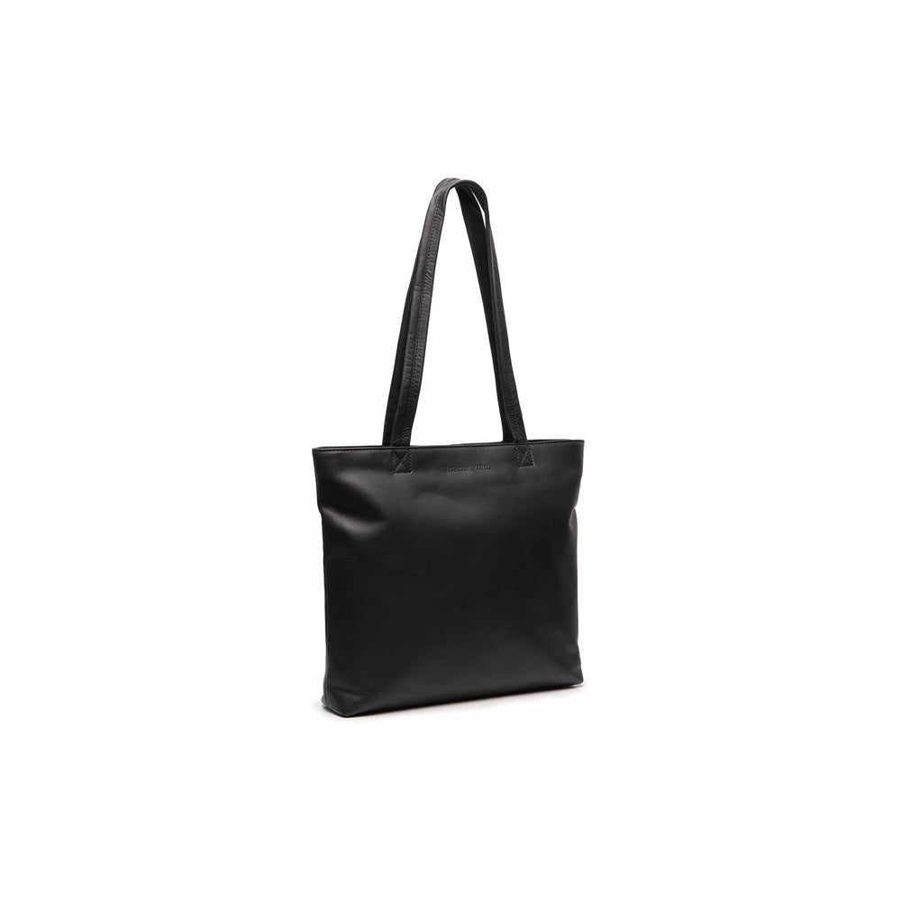 Leather Tote Bag Black Alveron