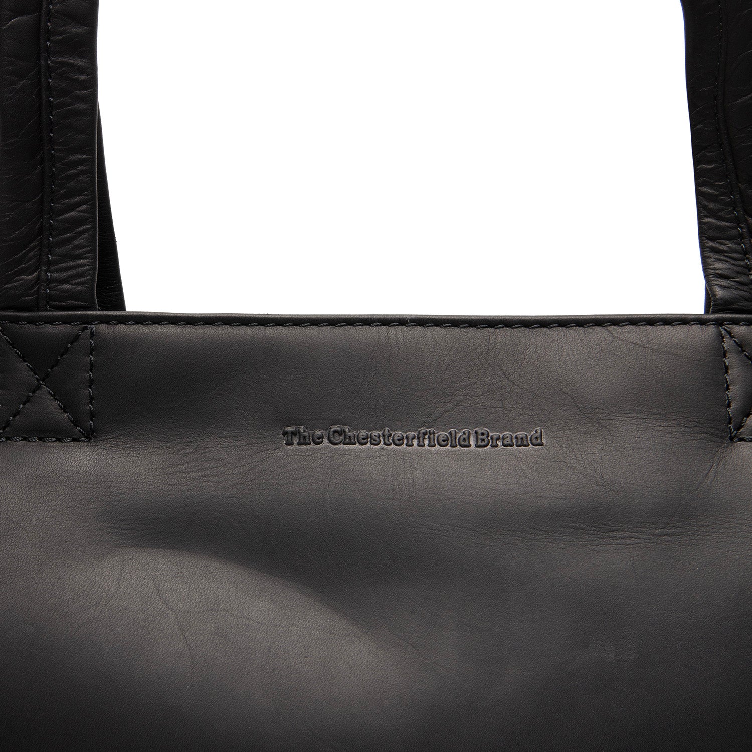 Leather Shopper Black Alveron