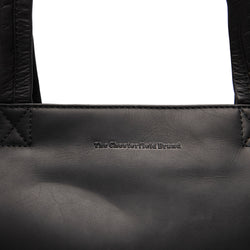 Leder Shopper Schwarz Alveron