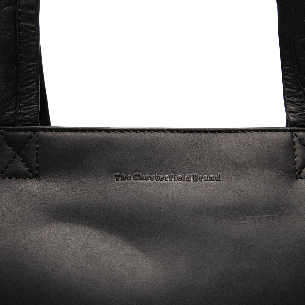 Leather Tote Bag Black Alveron
