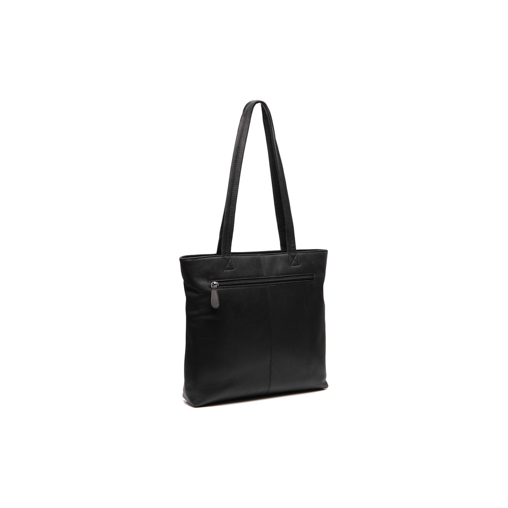 Leather Tote Bag Black Alveron