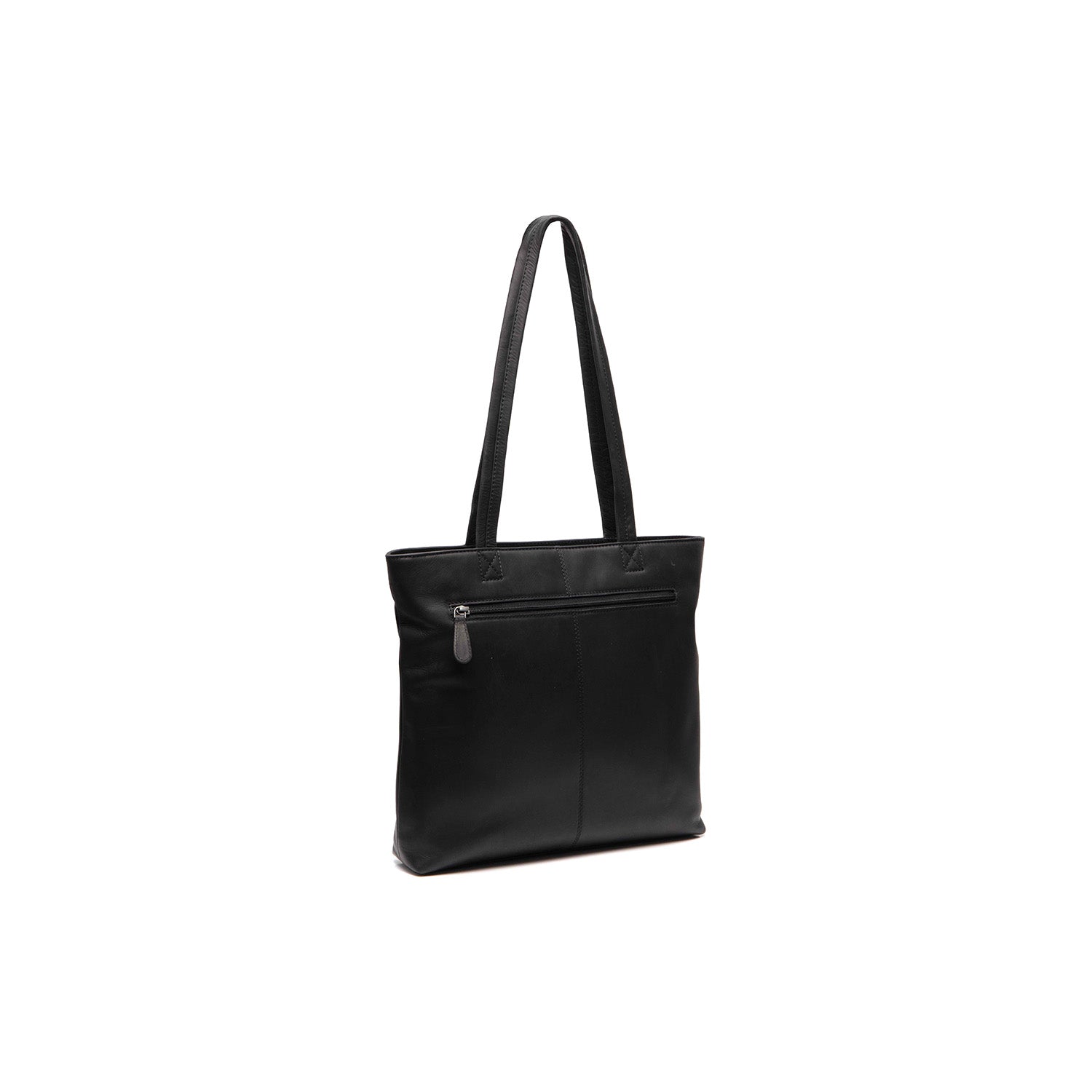 Leather Shopper Black Alveron