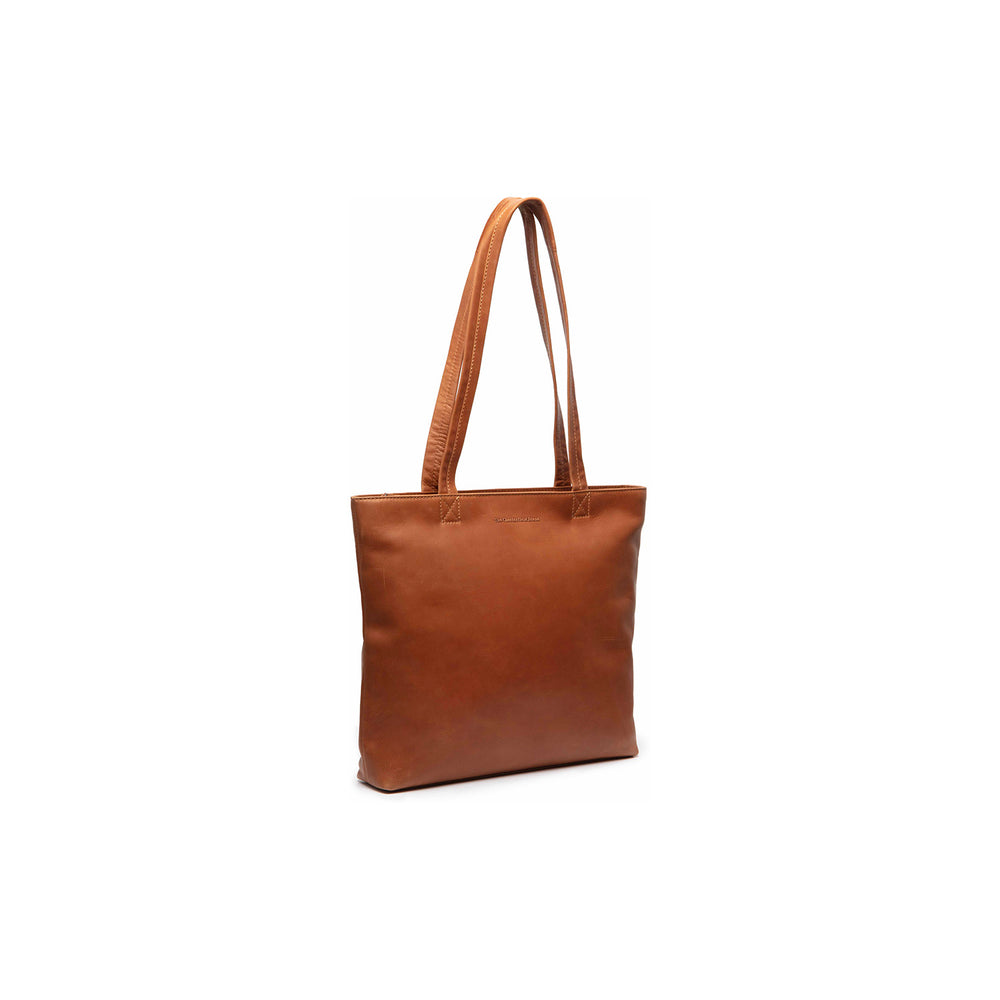 Leather Tote Bag Cognac Alveron