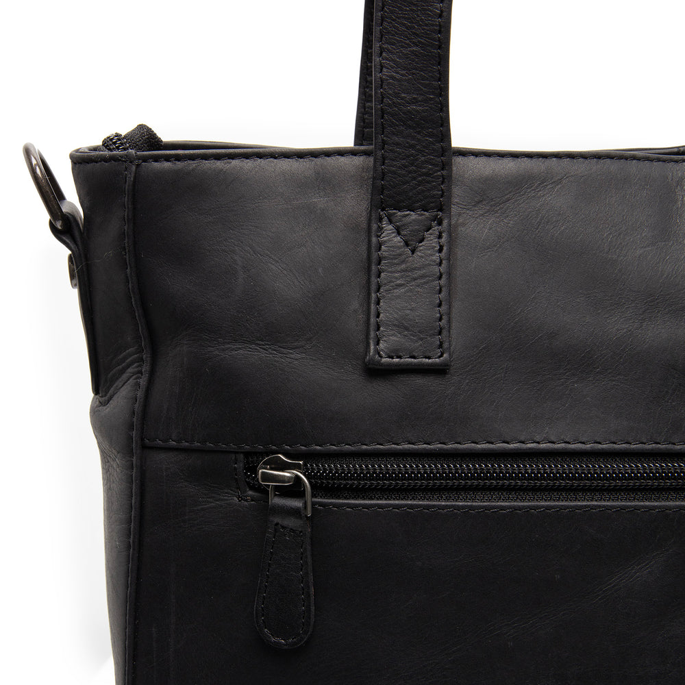 Leather Shoulder Bag Black Mosel