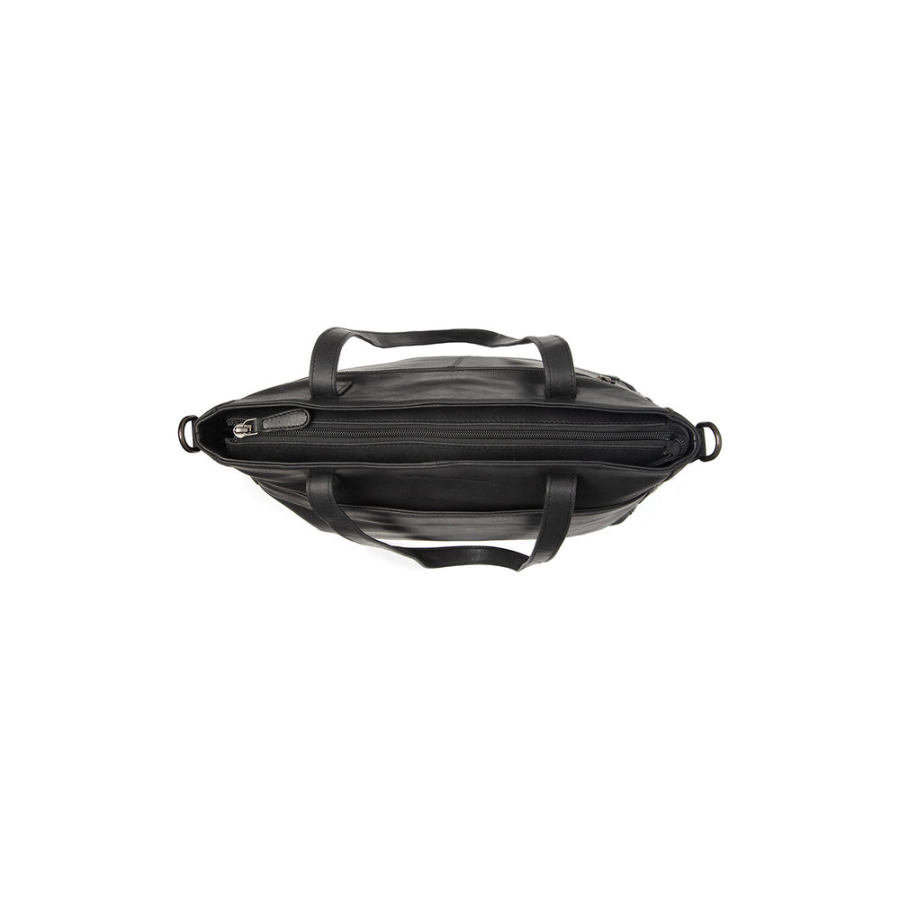 Leather Shoulder Bag Black Mosel