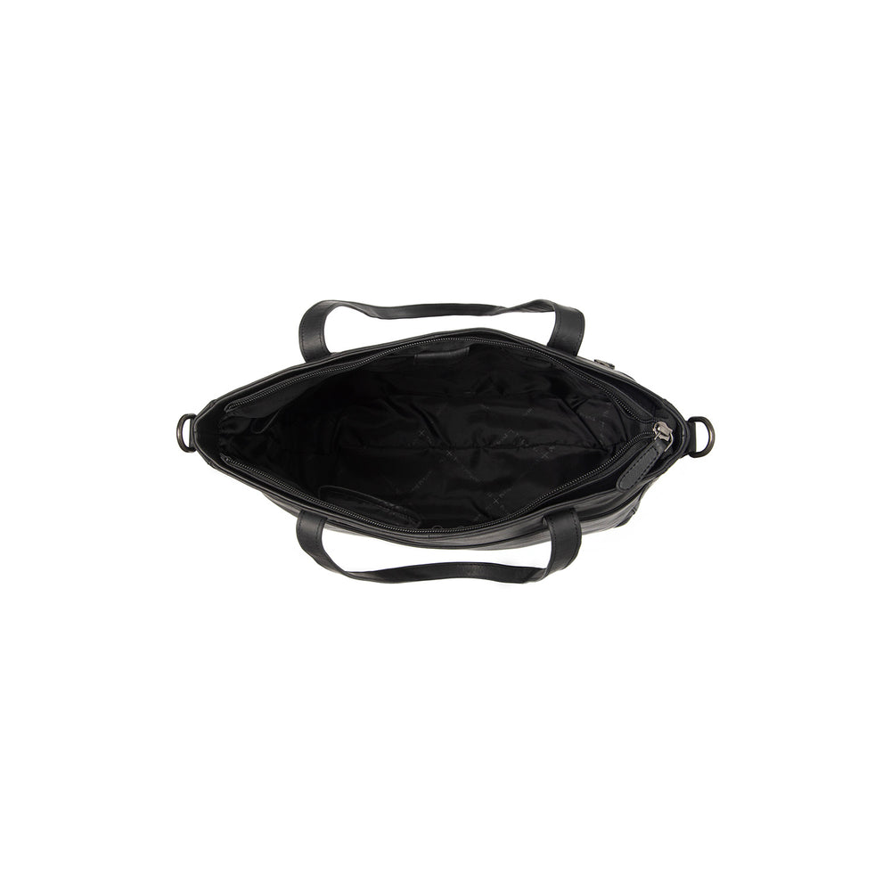 Leather Shoulder Bag Black Mosel