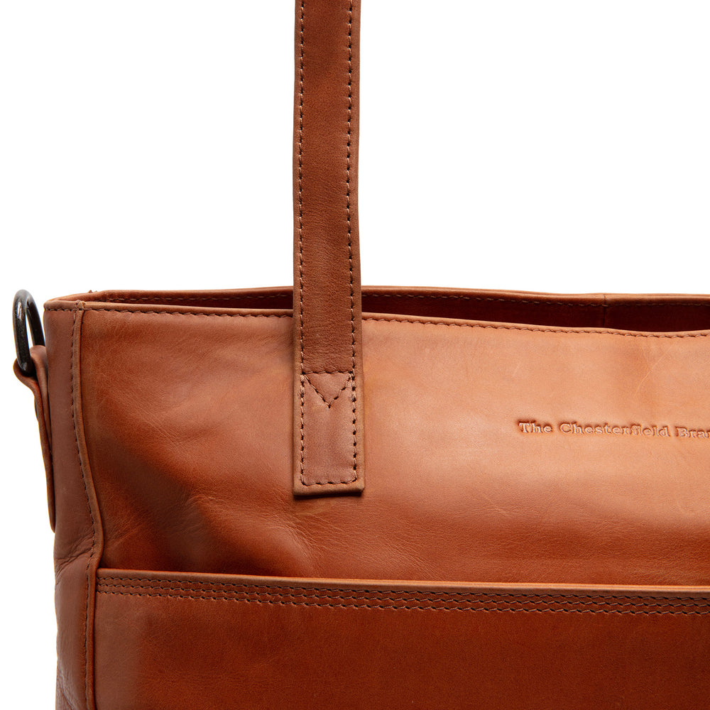 Leather Shoulder Bag Cognac Mosel