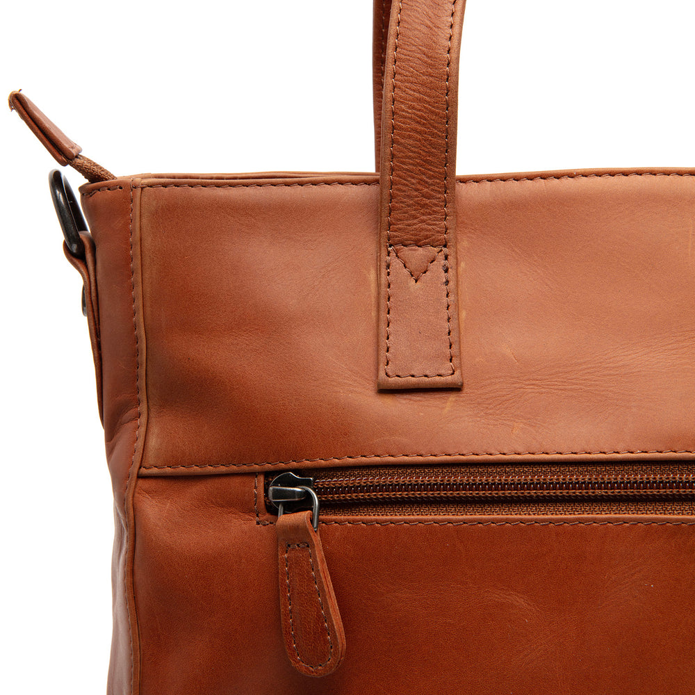 Leather Shoulder Bag Cognac Mosel