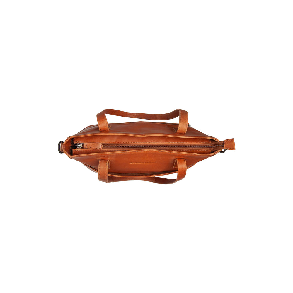 Leather Shoulder Bag Cognac Mosel