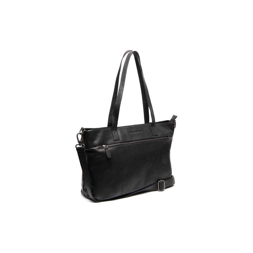 Leather Tote Bag Black Osira