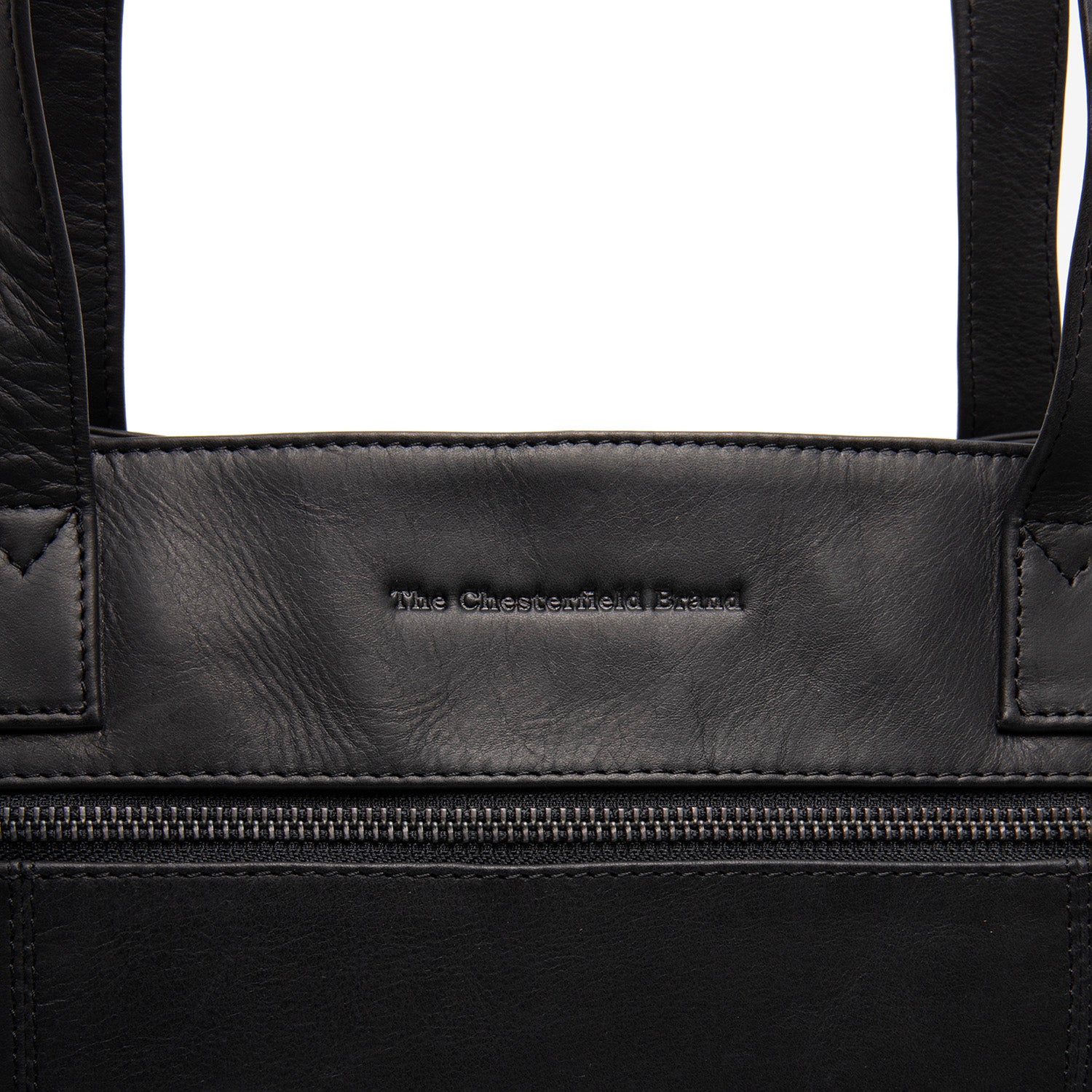 Leder Shopper Schwarz Osira