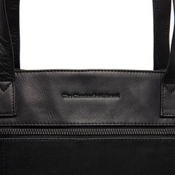 Leder Shopper Schwarz Osira