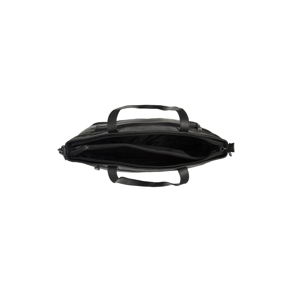 Leather Tote Bag Black Osira