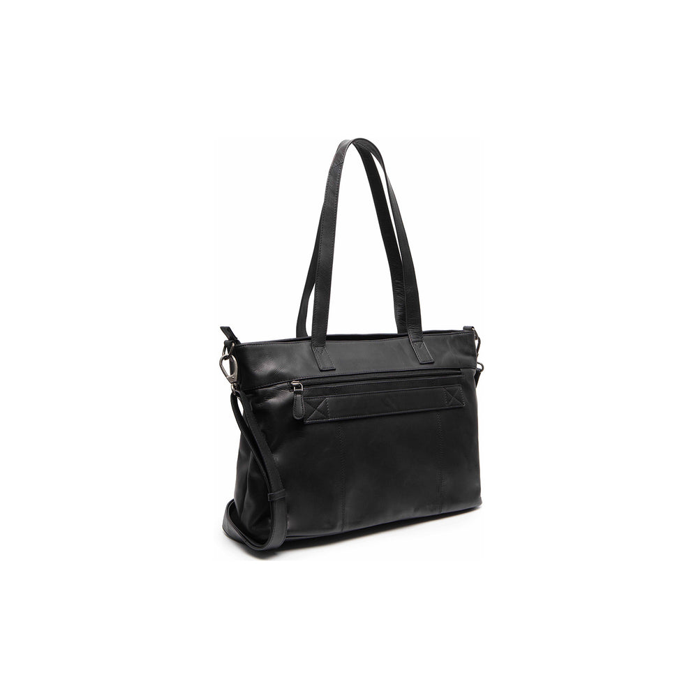 Leather Tote Bag Black Osira