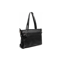 Leder Shopper Schwarz Osira