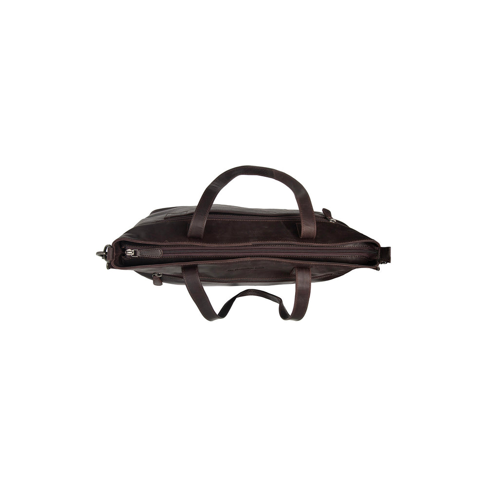 Leather Tote Bag Brown Osira