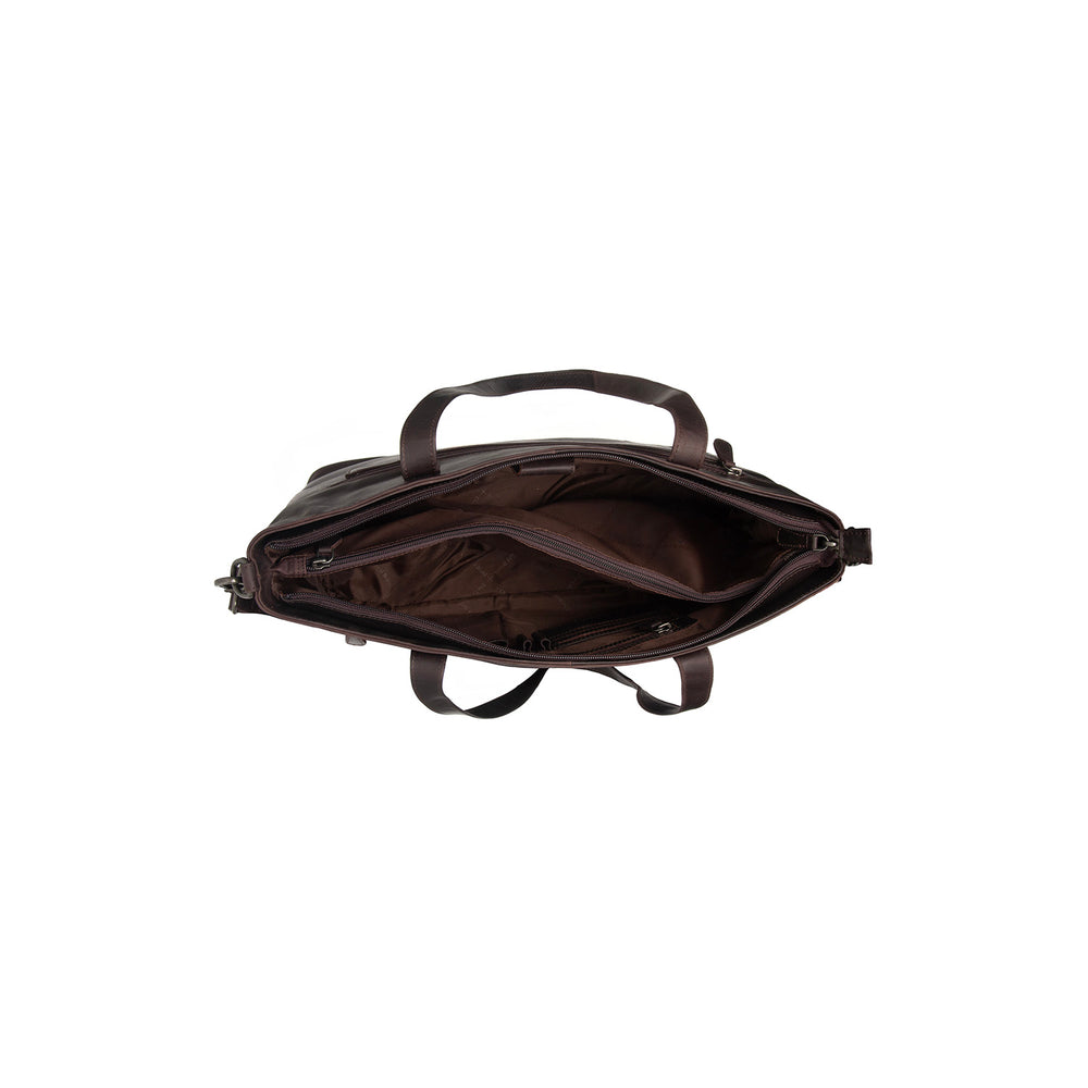 Leather Tote Bag Brown Osira