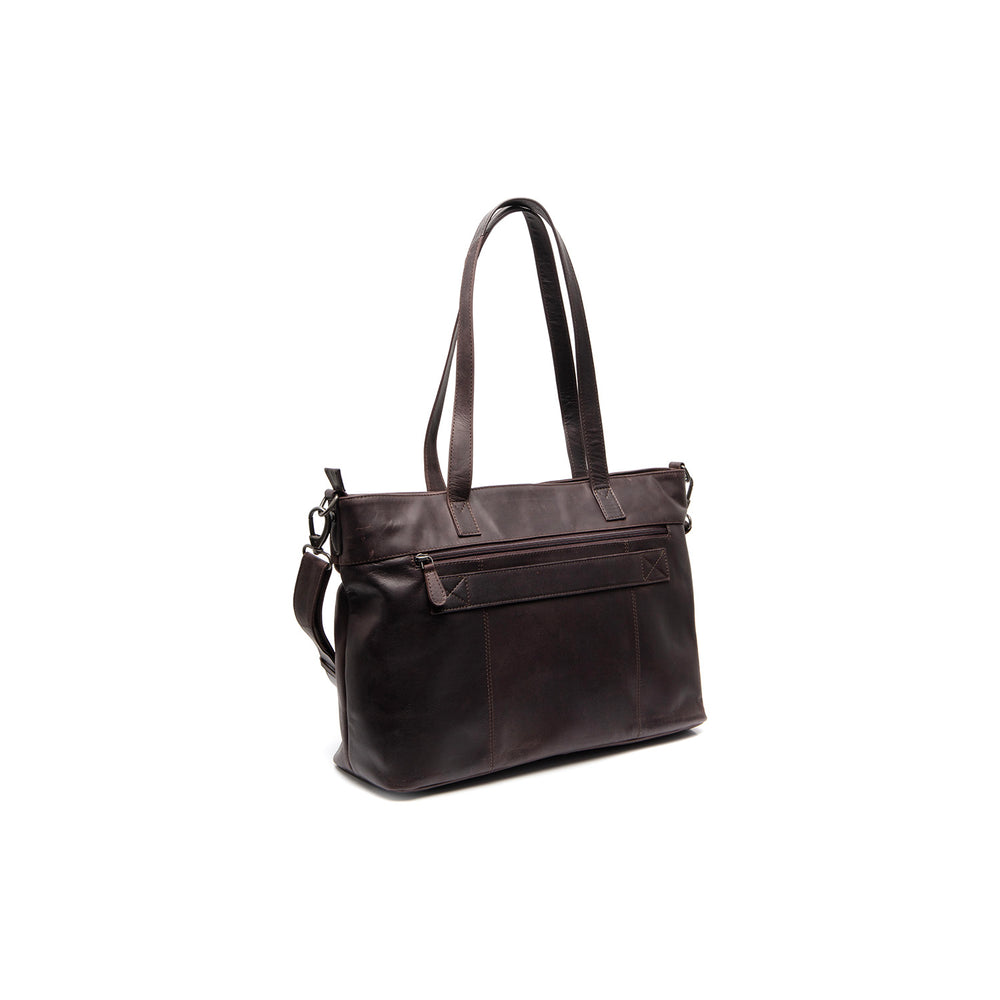 Leather Tote Bag Brown Osira